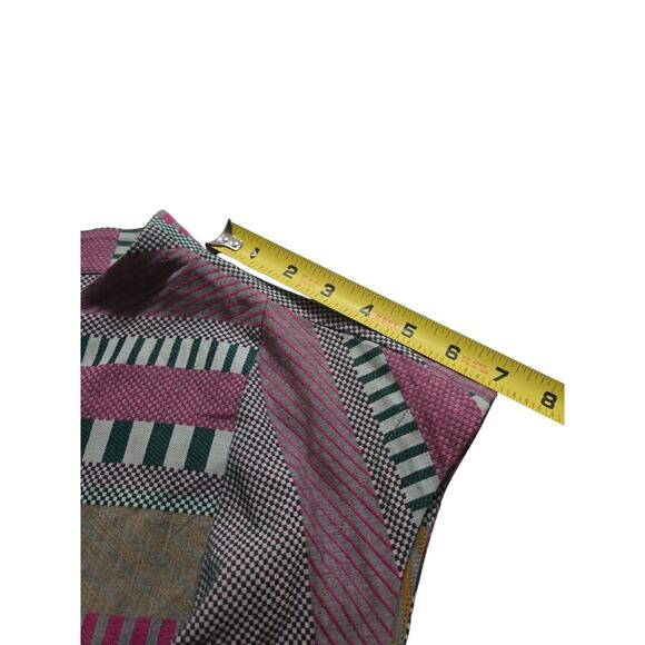 Womens Babette San Francisco Vest Snap-Button Pockets Size LARGE Clean Stripes - Picture 6 of 14